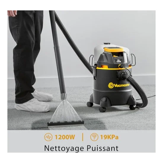 Autre vue : Aspirateur injecteur à cuve Vacmaster 3-en-1 1200 W