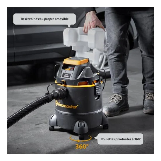 Autre vue : Aspirateur injecteur à cuve Vacmaster 3-en-1 1200 W
