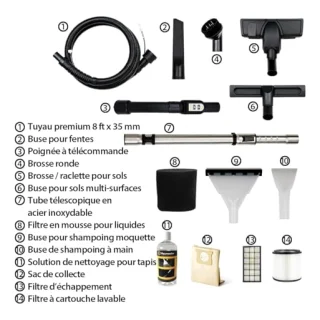 Shampouineuse Vacmaster 3-en-1 1300 W 30 L, vue 2