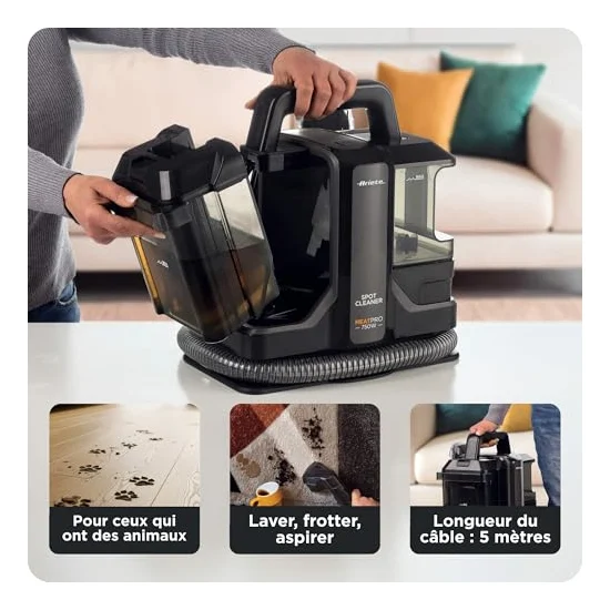 Autre vue : Détacheur portable Ariete Spot Cleaner Heat Pro 2482